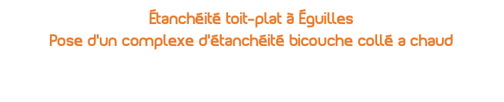 étanchéité toit-plat à Éguilles Pose d'un complexe d'étanchéité bicouche collé a chaud